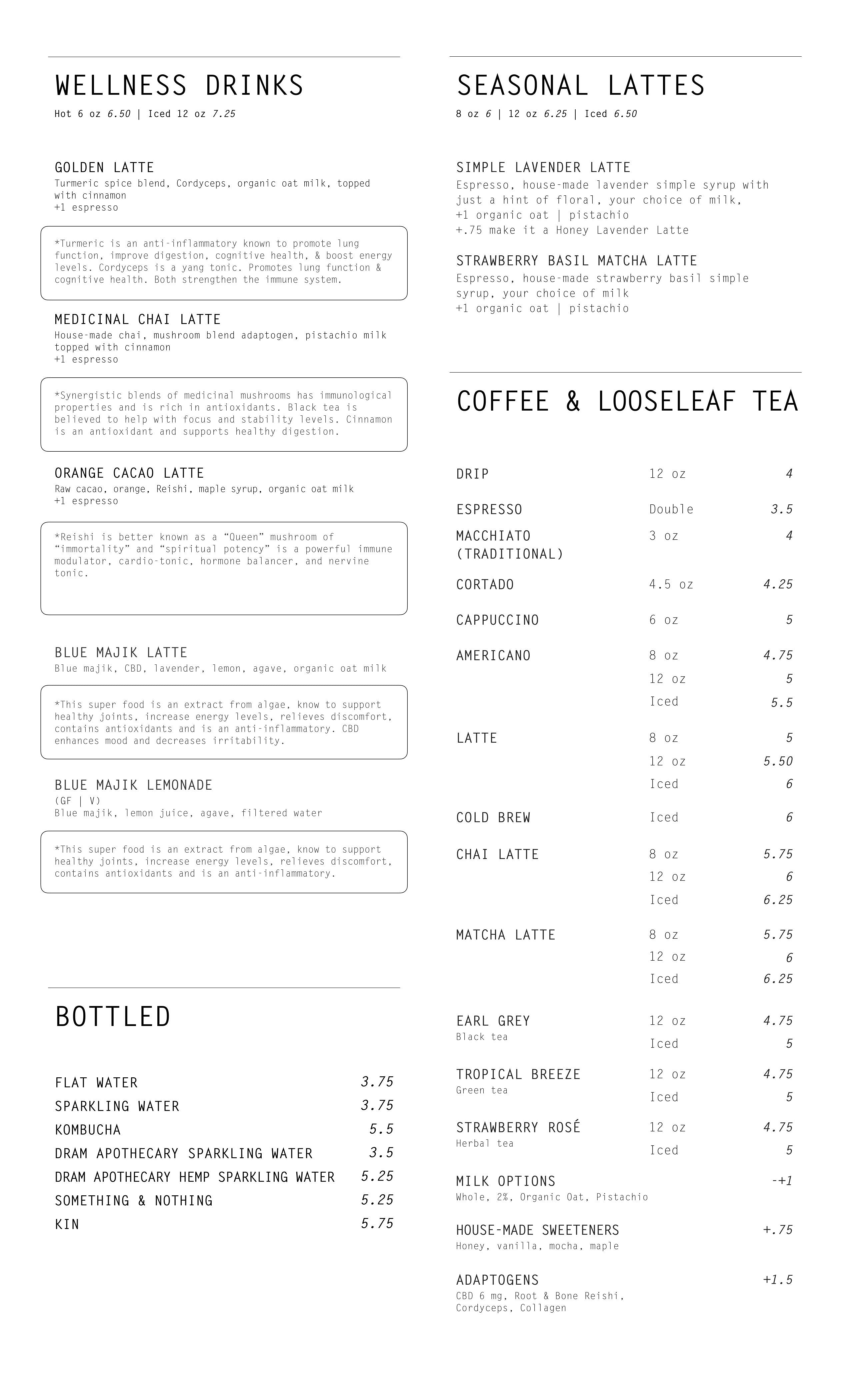 New General Menu, Page Two